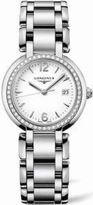 Longines Quartz Stainless Steel White Dial Stainless Steel Band Watch #L8.112.0.16.6 (Women Watch)