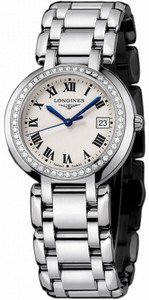 Longines Quartz Stainless Steel Silver Dial Stainless Steel Band Watch #L8.112.0.71.6 (Women Watch)