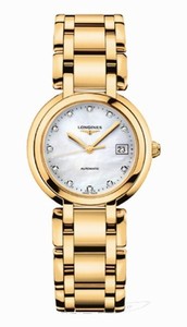 Longines Automatic 18kt Gold Diamond/mother Of Pearl Dial 18kt Gold Band Watch #L8.113.6.87.6 (Women Watch)