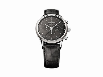 Maurice Lacroix Analog quartz Dial color Black Watch # LC1008-SS001-330-1 (Men Watch)