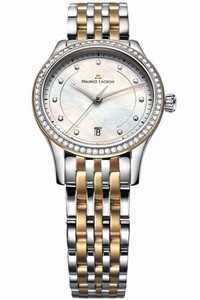 Maurice Lacroix Les Classiques Quartz Mother of Pearl Diamonds Dial Stainless Steel Watch# LC1026-PVY23-170 (Women Watch)