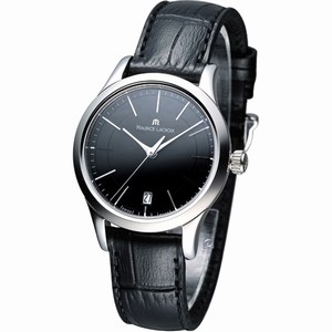 Maurice Lacroix Les Classiques Quartz Black Dial Black Leather Watch# LC1026-SS001-330 (Women Watch)