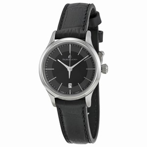 Maurice Lacroix Black Quartz Watch #LC1113-SS001-330 (Women Watch)