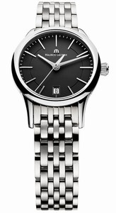 Maurice Lacroix Les Classiques Quartz Black Dial Stainless Steel Watch# LC1113-SS002-330 (Women Watch)
