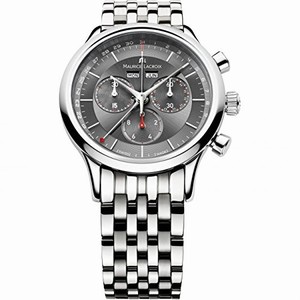 Maurice Lacroix Grey Dial Stainless Steel Band Watch #LC1228-SS002-330-1 (Men Watch)