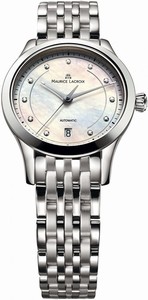 Maurice Lacroix White M.o.p./diamonds Dial Stainless Steel Band Watch #LC6016-SS002-170 (Women Watch)