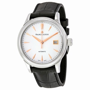 Maurice Lacroix Silver Automatic Watch #LC6027-SS001-136 (Men Watch)