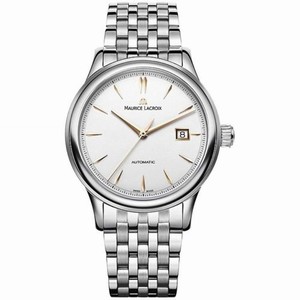 Maurice Lacroix White Dial Stainless Steel Band Watch #LC6027-SS002-131 (Men Watch)