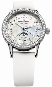 Maurice Lacroix Les Classiques Automatic Moon Phase Diamond Watch # LC6057-SD501-17E (Women Watch)