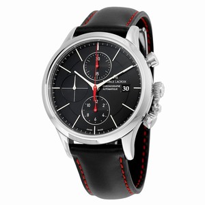 Maurice Lacroix Black Automatic Watch #LC6058-SS001-332 (Men Watch)