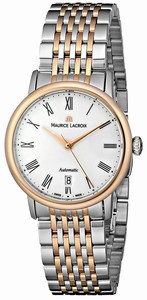 Maurice Lacroix Silver Dial Rose-gold Watch #LC6063-PS103-110 (Women Watch)