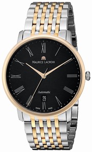 Maurice Lacroix Black Automatic Watch #LC6067-PS103-310 (Men Watch)