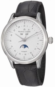 Maurice Lacroix Les Classiques Automatic Day - Date - Month - Moon Phase # LC6068-SS001-13E (Men Watch)