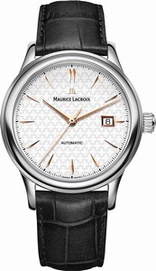 Maurice Lacroix Automatic self wind Dial color Silver Watch # LC6098-SS001-132-1 (Men Watch)