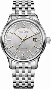 Maurice Lacroix Les Classiques Automatic Date Stainless Steel Watch # LC6098-SS002-121-1 (Men Watch)