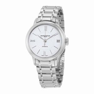 Baume & Mercier Automatic Dial Color White Watch #M0A10267 (Men Watch)