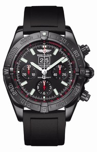 Breitling Chronomat Automatic Chronometer Chronograph Date Black Rubber Limited Edition Watch# M4435911/BA27 (Men Watch)