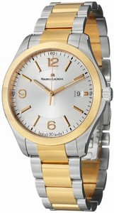 Maurice Lacroix Quartz Date Silver Dial Two Tone Stainless Steel Watch # MI1018-PVP13-130 (Men Watch)