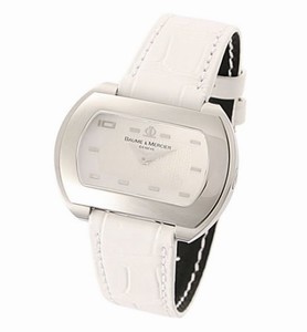 Baume & Mercier Swiss Quartz Dial Color White Watch #MOA08437 (Men Watch)