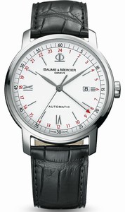Baume & Mercier Classima Executive Automatic Date Black Leather Watch #MOA08462 (Men Watch)