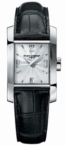 Baume & Mercier Quartz Stainless Steel Case White Mother Of Pearl Dial Watch #MOA08668 (Women Watch)