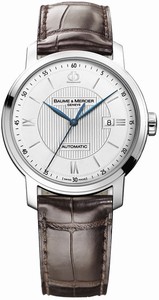 Baume & Mercier Automatic Stainless Steel Case Silver Dial Watch #MOA08731 (Men Watch)