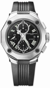 Baume & Mercier Swiss automatic Stainless Steel Watch #MOA08755 (Men Watch)