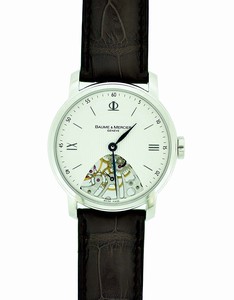 Baume & Mercier Manual Dial Color Silver Watch #MOA08786 (Men Watch)