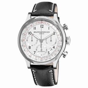 Baume & Mercier Swiss automatic Stainless steel Watch #MOA10005 (Men Watch)