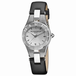 Baume & Mercier Stainless Steel Case Silver Dial Watch #MOA10008 (Women Watch)