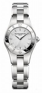 Baume & Mercier Stainless Steel Case Silver Dial Watch #MOA10009 (Women Watch)