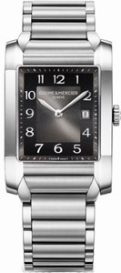 Baume & Mercier Stainless Steel Brushed & Polished Case Black Dial Watch #MOA10021 (Women Watch)