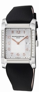 Baume & Mercier Swiss Quartz Dial Color Silver Watch #MOA10023-BSD (Women Watch)