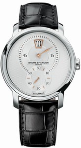 Baume & Mercier Swiss Automatic Silver Watch #MOA10039 (Men Watch)