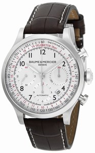 Baume & Mercier Automatic Dial color White Watch # MOA10041 (Men Watch)
