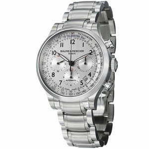 Baume & Mercier Capeland Automatic Chronograph Date Stainless Steel Watch# MOA10064 (Men Watch)
