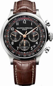Baume & Mercier Capeland Automatic Chronograph Date Brown Leather Watch# MOA10067 (Men Watch)