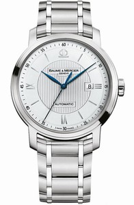 Baume & Mercier Automatic Silver Watch #MOA10085 (Men Watch)