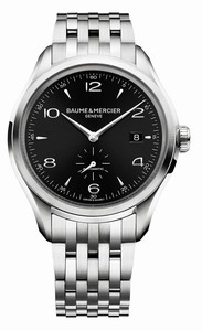 Baume & Mercier Automatic Black Dial Small Second Hand Date Stainless Steel Watch# MOA10100 (Men Watch)