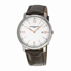 Baume & Mercier Swiss quartz Dial color White Watch # MOA10181 (Men Watch)