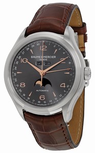 Baume & Mercier Automatic Dial Color Grey Watch #MOA10213 (Men Watch)