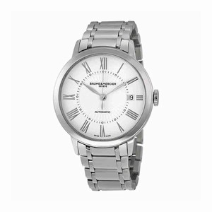 Baume & Mercier Swiss Automatic Dial Color White Watch #MOA10220 (Women Watch)