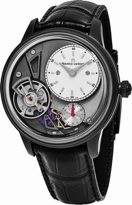 Maurice Lacroix Automatic Masterpiece Gravity Black Leather Watch # MP6118-PVB01-130-1 (Men Watch)