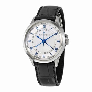 Maurice Lacroix White Dial Fixed Stainless Steel Band Watch #MP6507-SS001-110 (Men Watch)