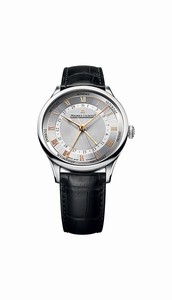 Maurice Lacroix Automatic Day Date Black Leather Watch # MP6507-SS001-111 (Men Watch)