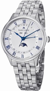 Maurice Lacroix Silver-toned Automatic Watch #MP6607-SS002-110 (Men Watch)