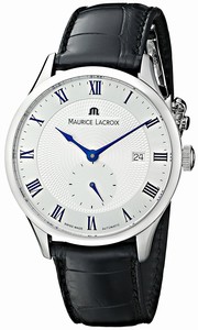 Maurice Lacroix Masterpiece Automatic Date Black Leather Watch # MP6907-SS001-110 (Men Watch)