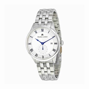 Maurice Lacroix Silver Dial Fixed Stainless Steel Band Watch #MP6907-SS002-110 (Men Watch)