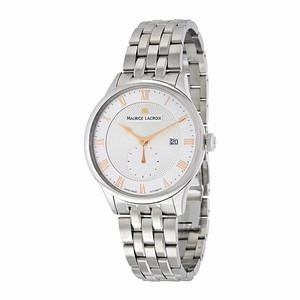 Maurice Lacroix Silver Dial Fixed Stainless Steel Band Watch #MP6907-SS002-111 (Men Watch)