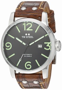 TW Steel Black Dial Leather Watch #MS15 (Men Watch)